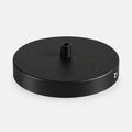 Support rond noir en métal pour suspension – vue principale