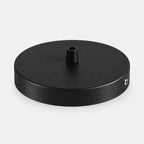 Support rond noir en métal pour suspension – vue principale