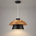 Suspension noire en bois et métal – vue principale