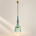 Suspension LED en verre bleu, modèle A – vue principale