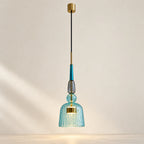 Suspension LED en verre bleu, modèle A – vue principale