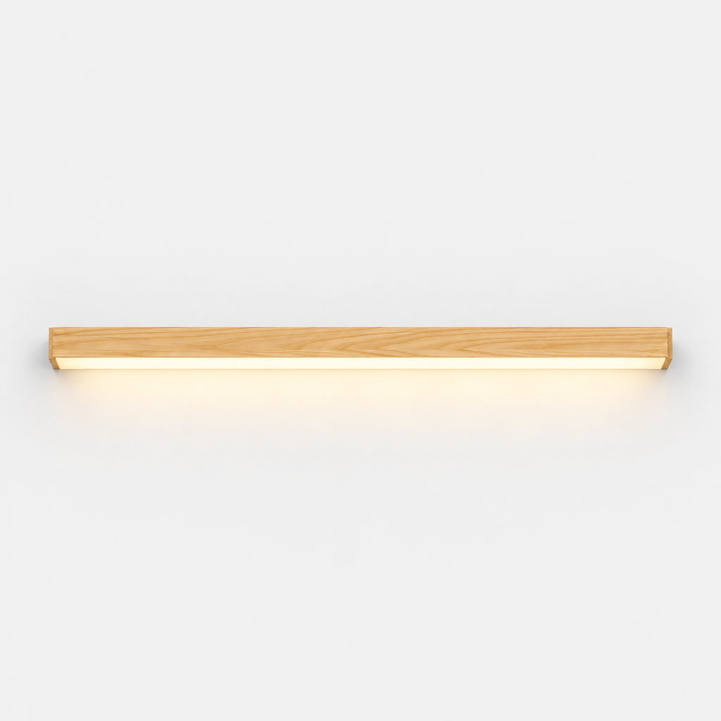 Applique murale LED en bois 60 cm lumière chaleureuse