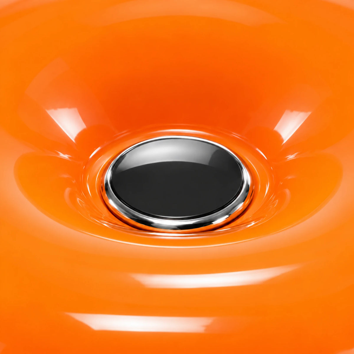 Commande tactile centrale de l’applique donut orange – détail