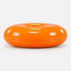 Lampe donut orange rechargeable – vue de profil