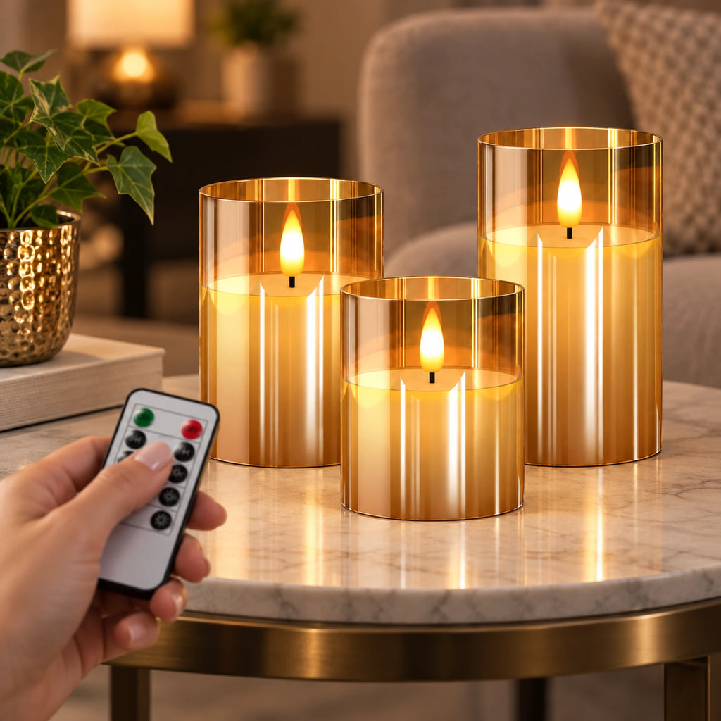 Utilisation de la télécommande des bougies LED