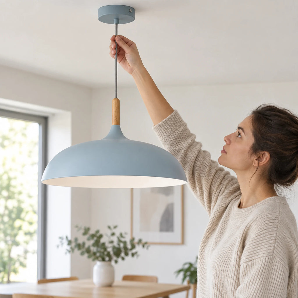 Réglage du câble de la suspension bleue en aluminium