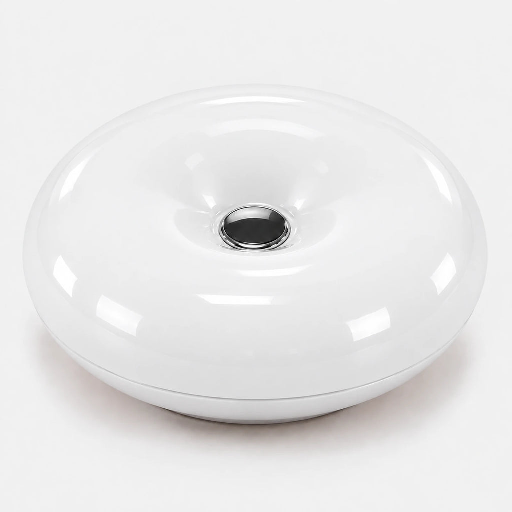 Applique murale donut blanche tactile – variante