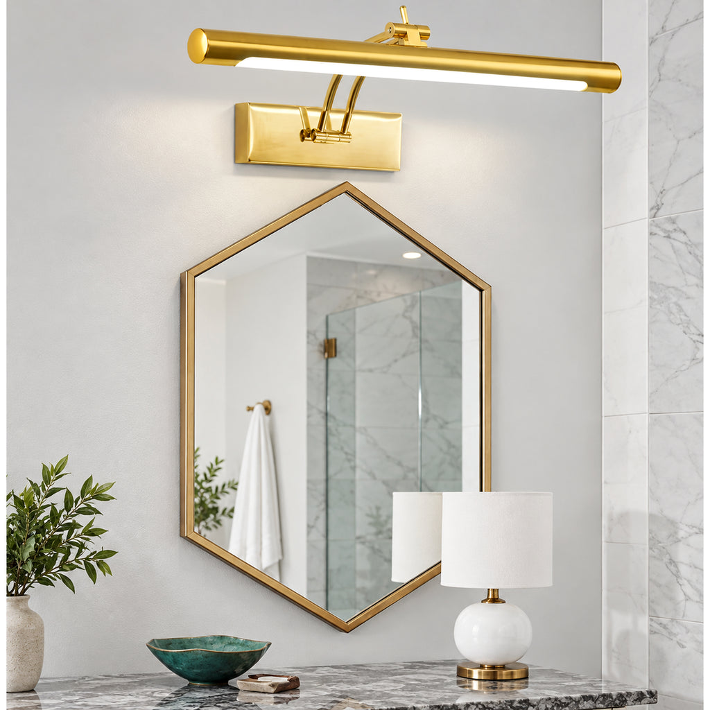 Applique murale LED linéaire doré, 43 cm