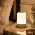 Lampe de chevet sans fil LED tactile 360 degrés diffusant une lumière chaude
