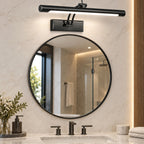 Applique murale LED linéaire noir, 55 cm